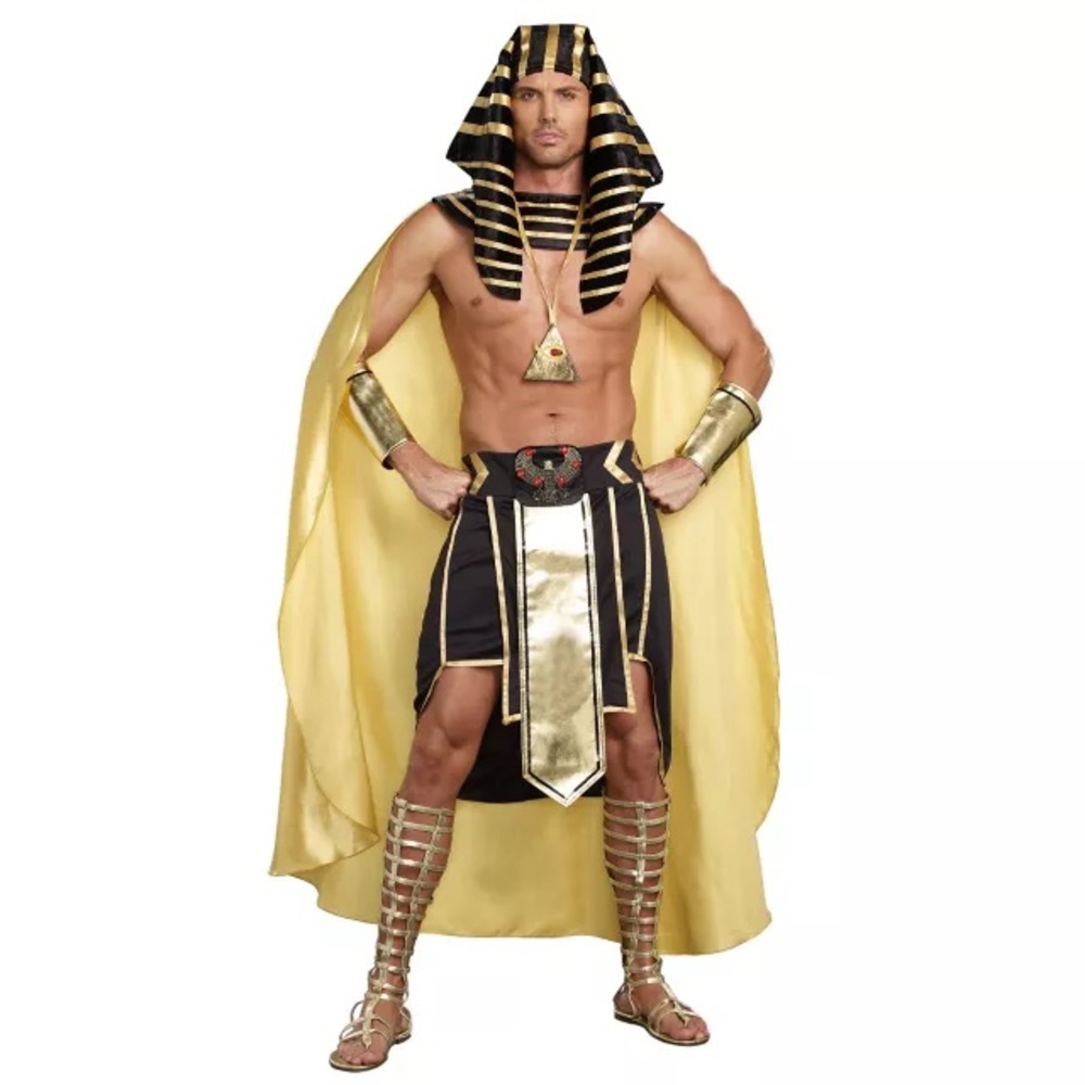 Spirit Men's Black and Gold Pharaoh Costume